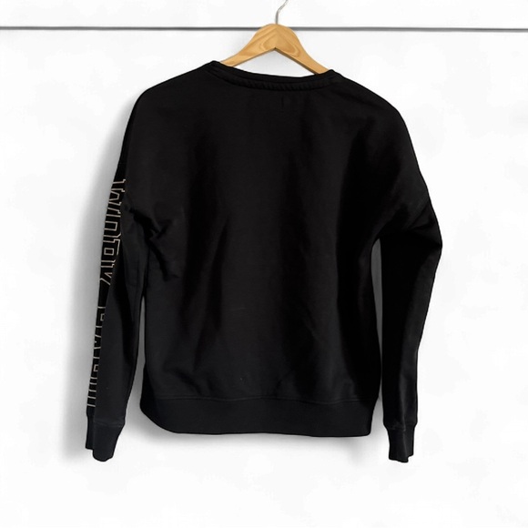 Kappa 67 Authentic Boys Black Work Hard Play Hard Sweatshirt Medium - Picture 4 of 4